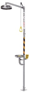 Spilldoc Safety Shower & Eyewash station with single nozzle