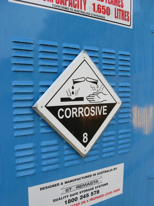 Single Depth Corrosive Substance Store - 2 IBC - Vertical