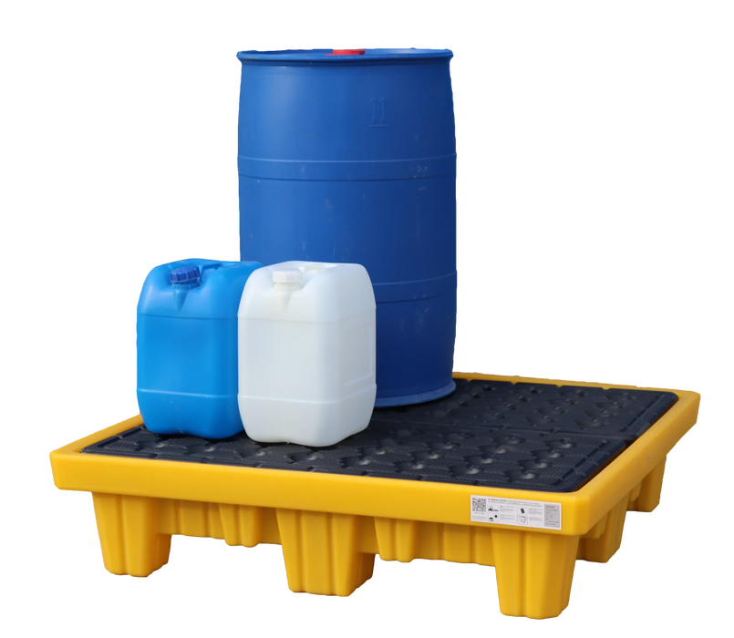 Spilldoc® 4 Drum Spill Pallet with drain plug SD004H